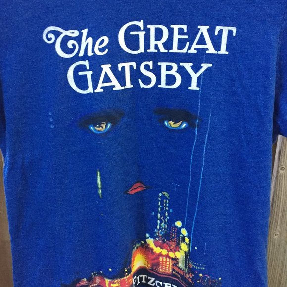 The Great Gatsby blue cotton tee - size M - Picture 2 of 5